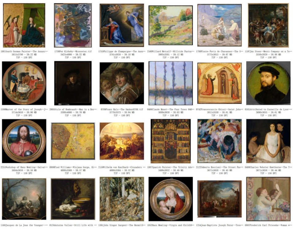 美国纽约大都会艺术博物馆高清油画图片合集百度云网盘下载(2275幅/66.7G)